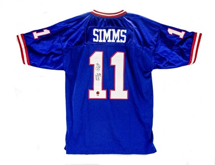 Phil Simms Signed New York Giants Jersey w/ Super Bowl MVP Inscription